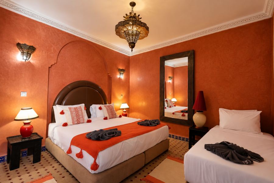 Junior Suite Orange et son lit d'appoint